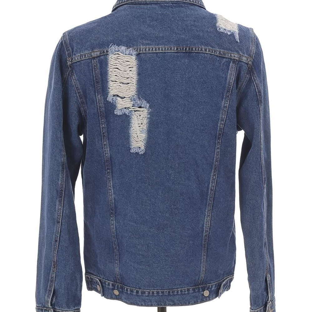 Distressed Denim Jacket - image 2